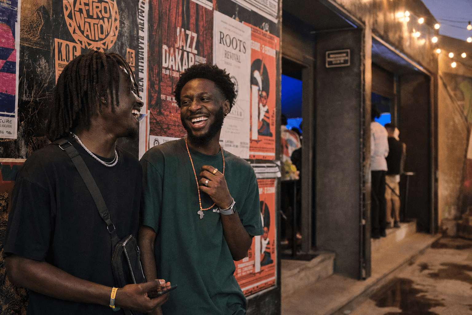 Amis confirmant leurs billets sur TonVootee